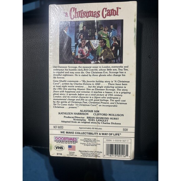 A Christmas Carol (VHS, 1989) - Picture 3 of 3